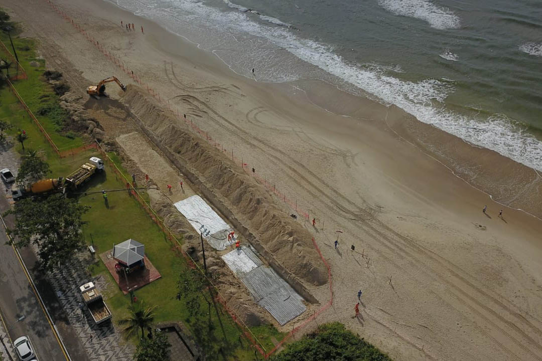 Caiobá já tem obras da nova orla de Matinhos