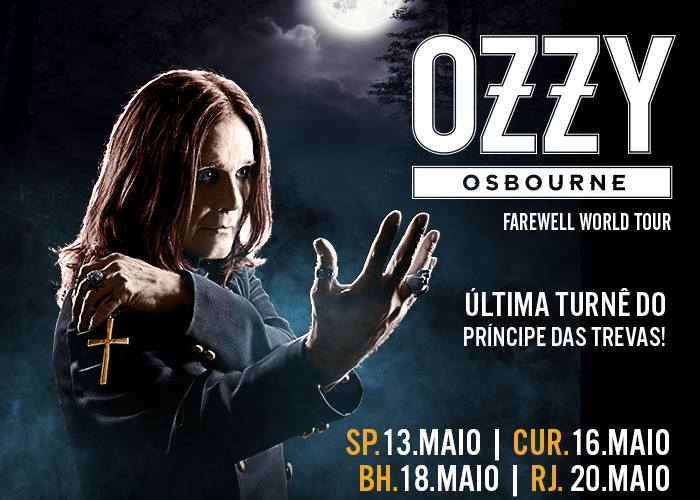  Em turnê mundial de despedida, Ozzy Osbourne passa por Curitiba nesta quarta