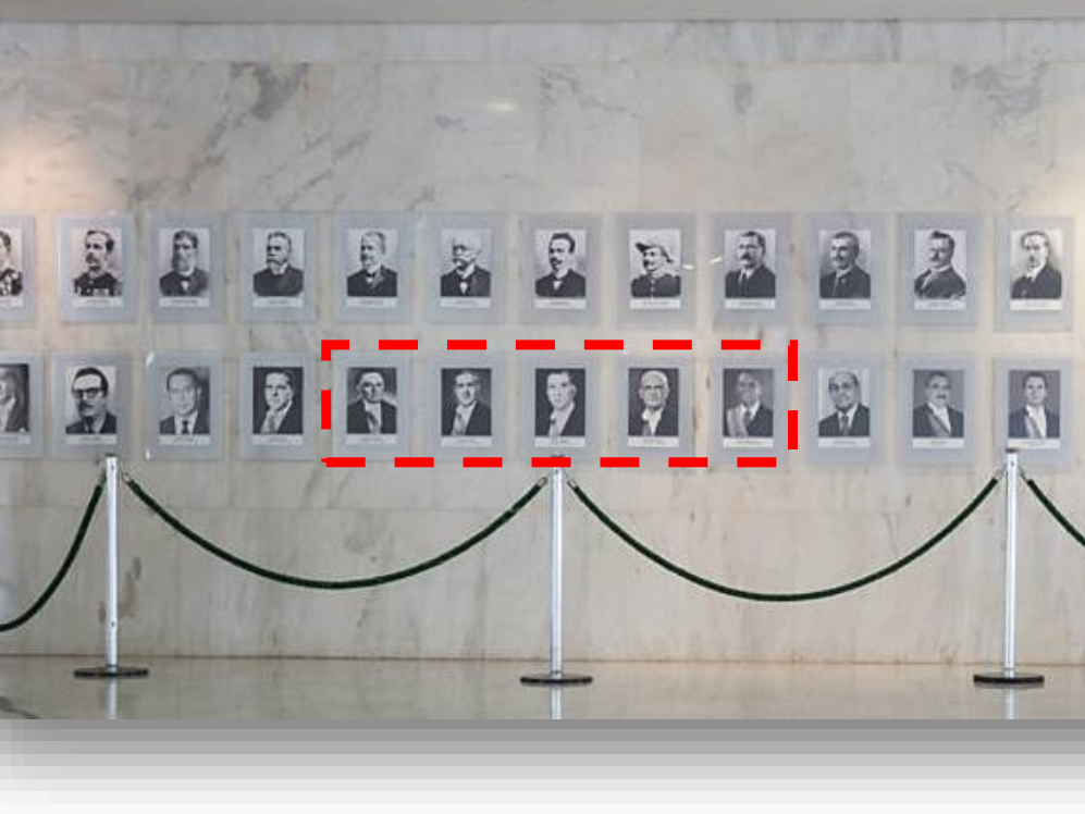  Ação pública pede retirada de fotos de militares da galeria de presidentes
