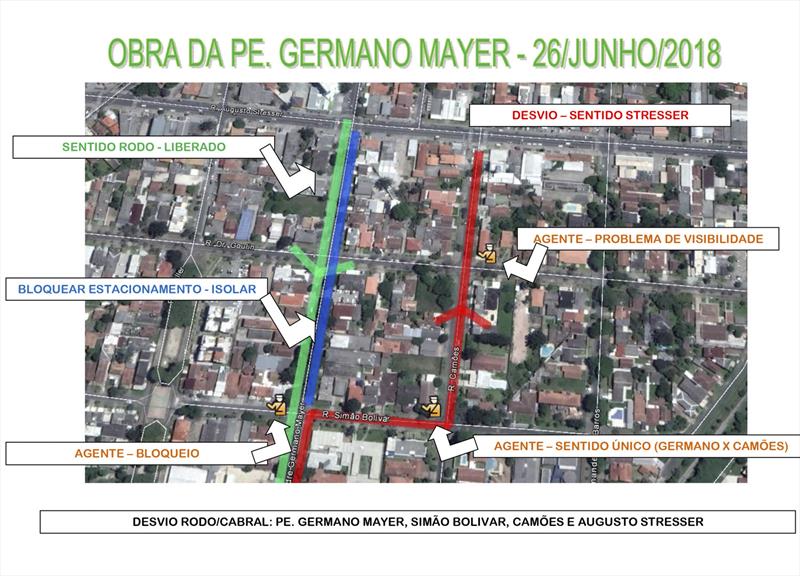  Rua Padre Germano Mayer passa por obras nos próximos dias