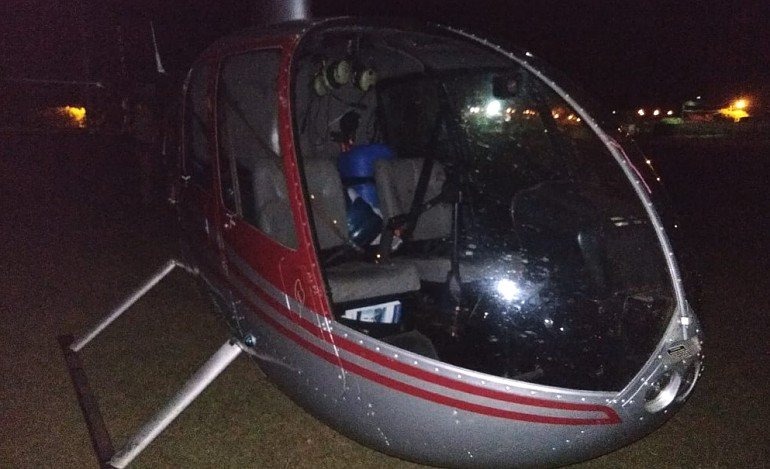  Helicóptero com cocaína e crack é apreendido no Paraná