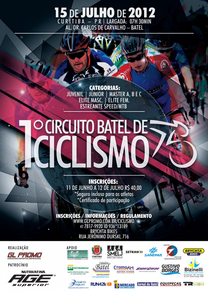  1º Circuito Batel de Ciclismo acontece no próximo dia 15