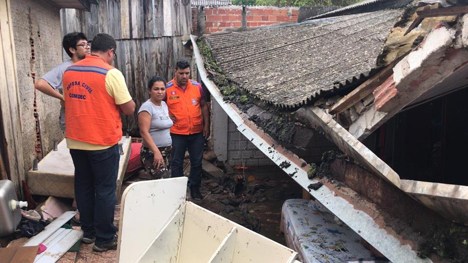 Forte chuva deixa cerca de 110 casas alagadas em Piraquara