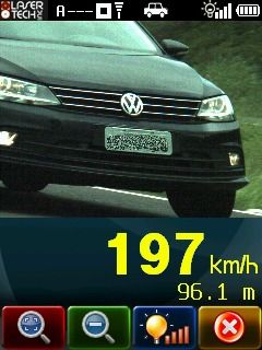  Radar da Polícia Rodoviária Federal flagra carro a 197 km/h em Cascavel