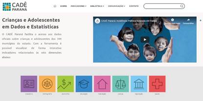  Site “CADÊ Paraná”, que reúne informações sobre a infância e adolescência no estado, é relançado nesta terça (28)