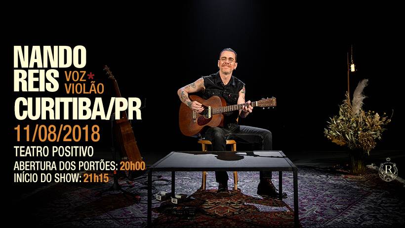  Nando Reis se apresenta em Curitiba com projeto “voz e violão”