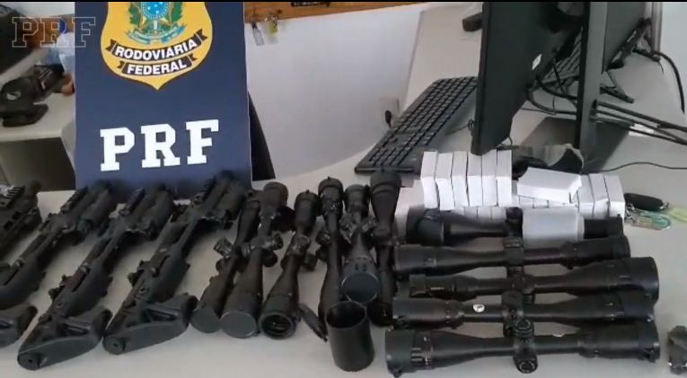  PRF apreende 15 kits que transformam pistolas em metralhadoras