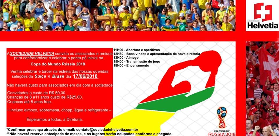  Comunidade suíça de Curitiba se reúne para assistir estreia do time na Copa 2018