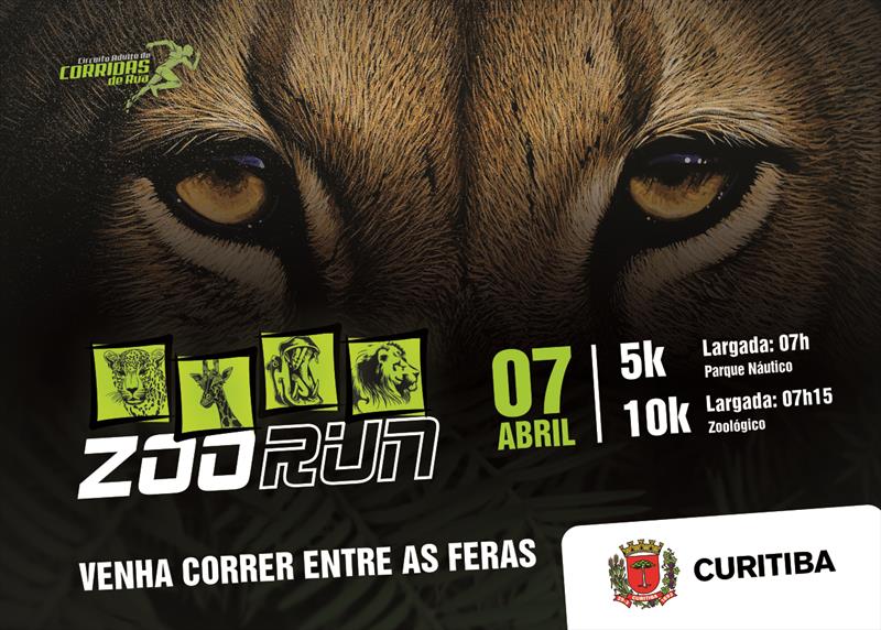  Corrida de rua em Curitiba tem parte do percurso dentro do Zoológico da capital