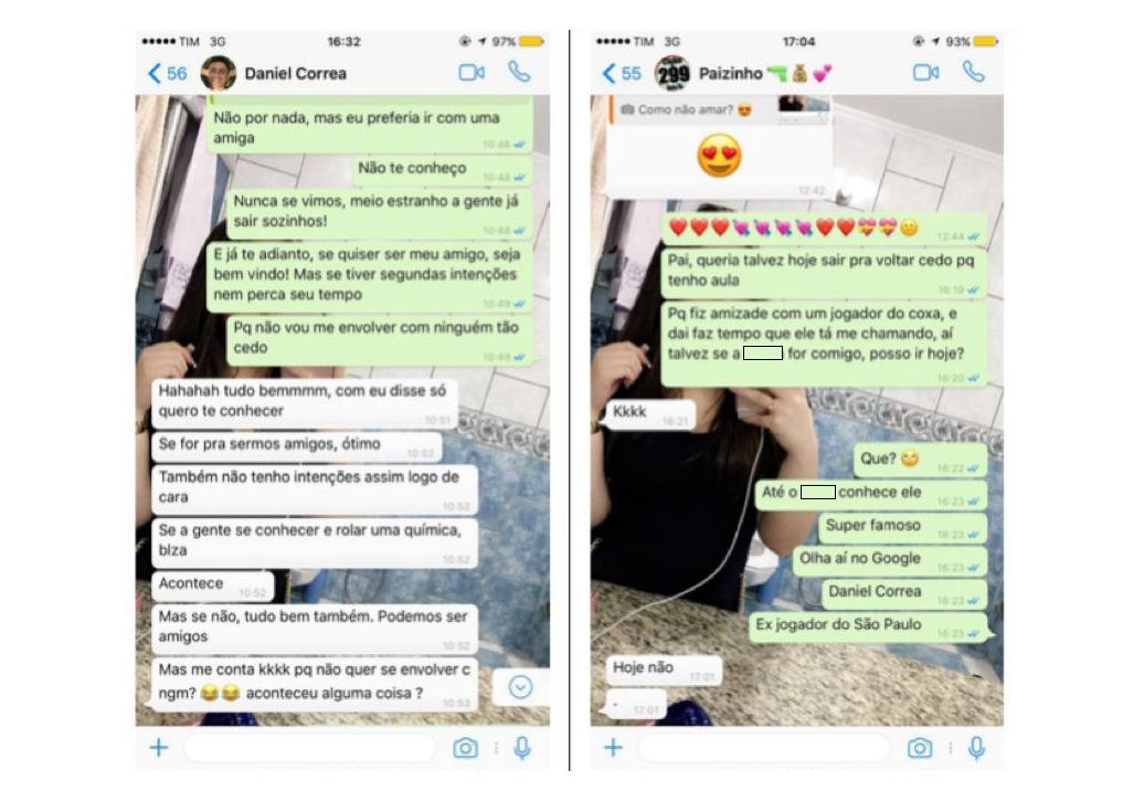  Perícia do celular de Cristiana Brittes mostra que aplicativos de redes sociais e mensagens foram apagados depois da morte de Daniel Freitas