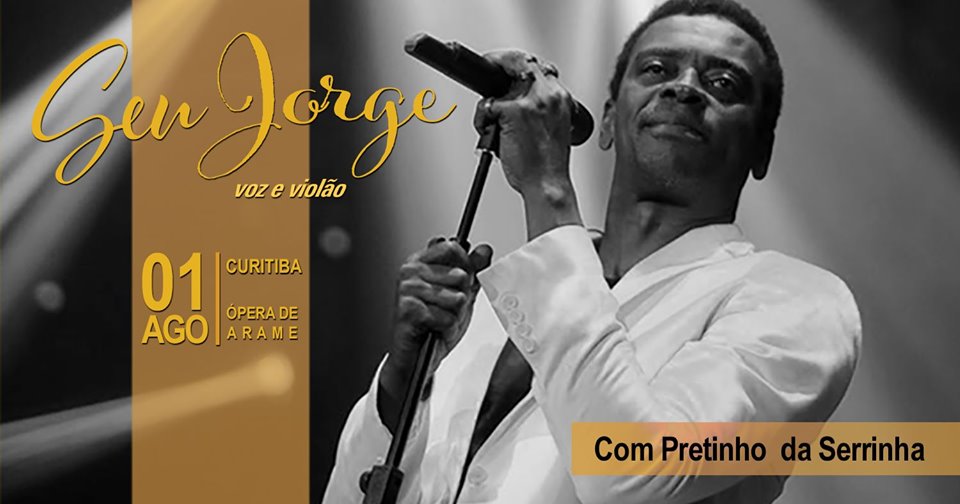  Seu Jorge apresenta a turnê “Voz e violão” no palco da Ópera de Arame