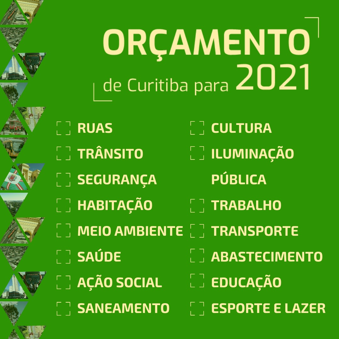  Encerra nesta segunda-feira (25) a consulta pública para o orçamento de Curitiba