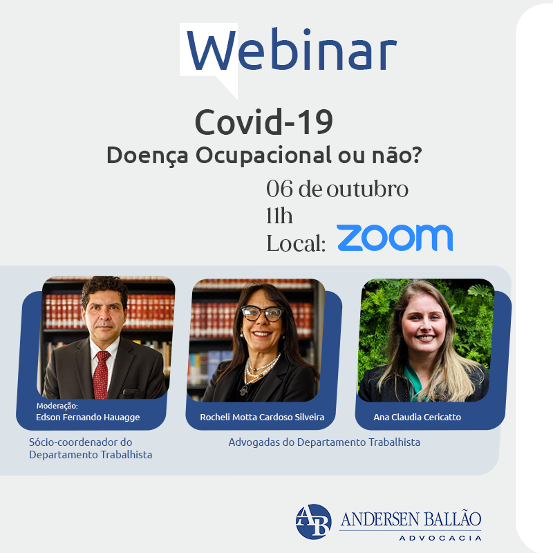  Webinar discute classificação de covid-19 como doença ocupacional