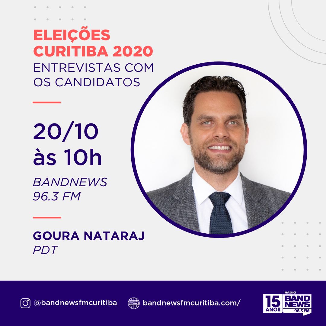  Eleições 2020: Bandnews FM conversa com o candidato Goura Nataraj