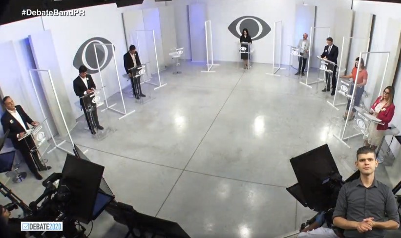  Confira os principais momentos do 1º debate dos candidatos a prefeitura de Curitiba