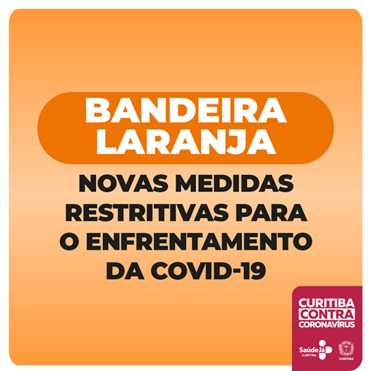  Veja como a bandeira laranja altera o horário e funcionamento dos estabelecimentos em Curitiba