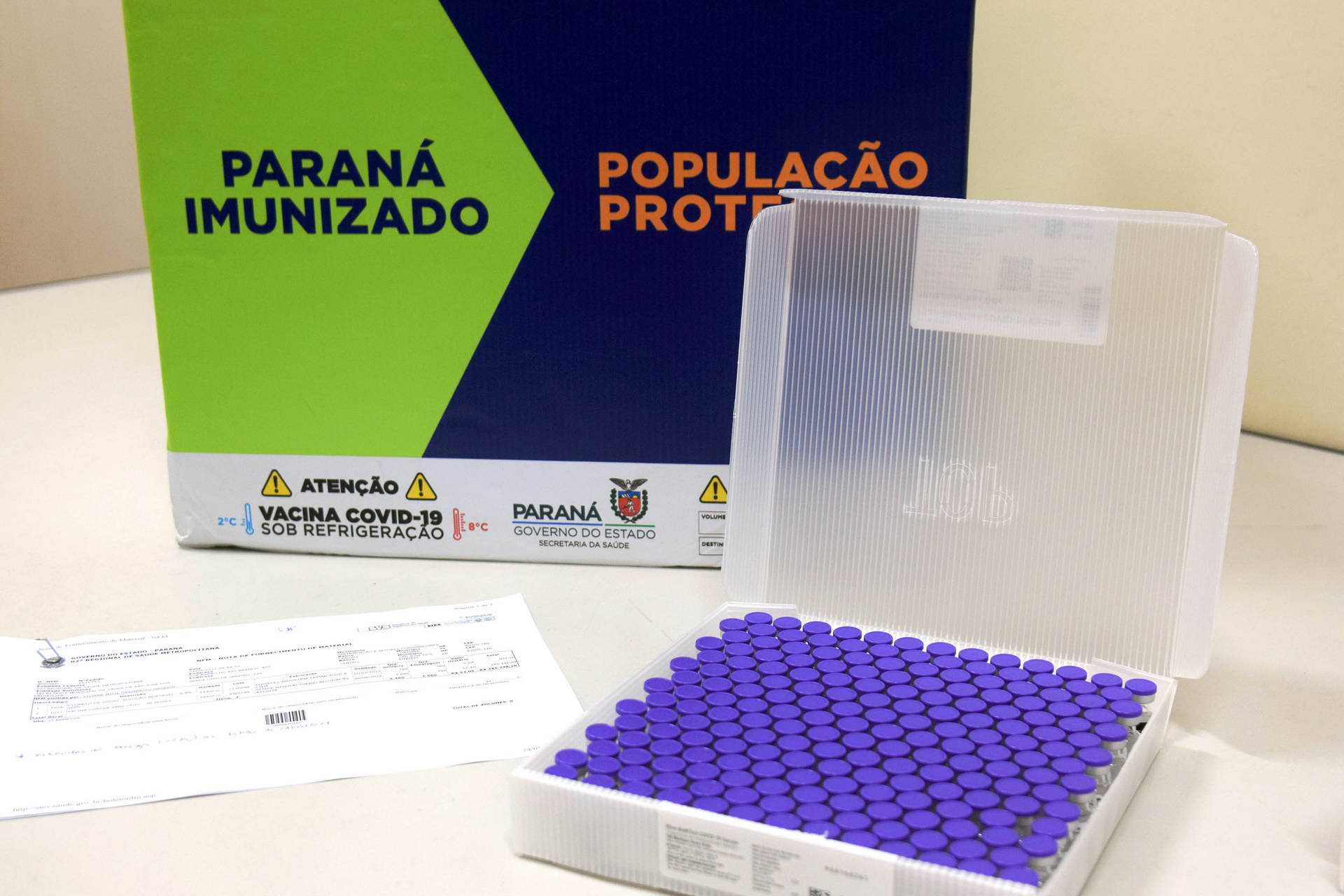  Paraná distribui doses da Pfizer em 21 municípios