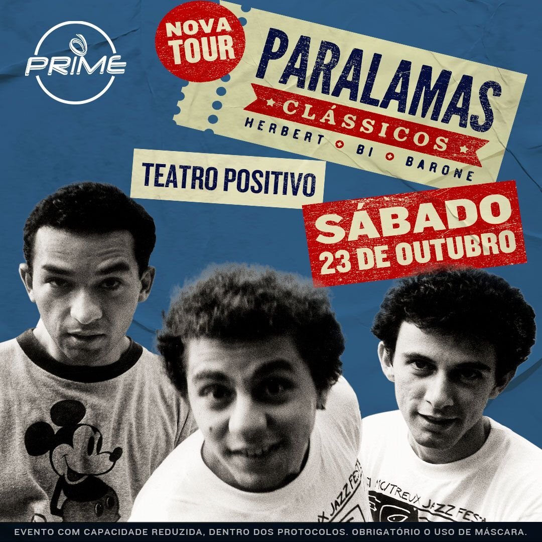  Paralamas do Sucesso iniciam retomada de shows em Curitiba