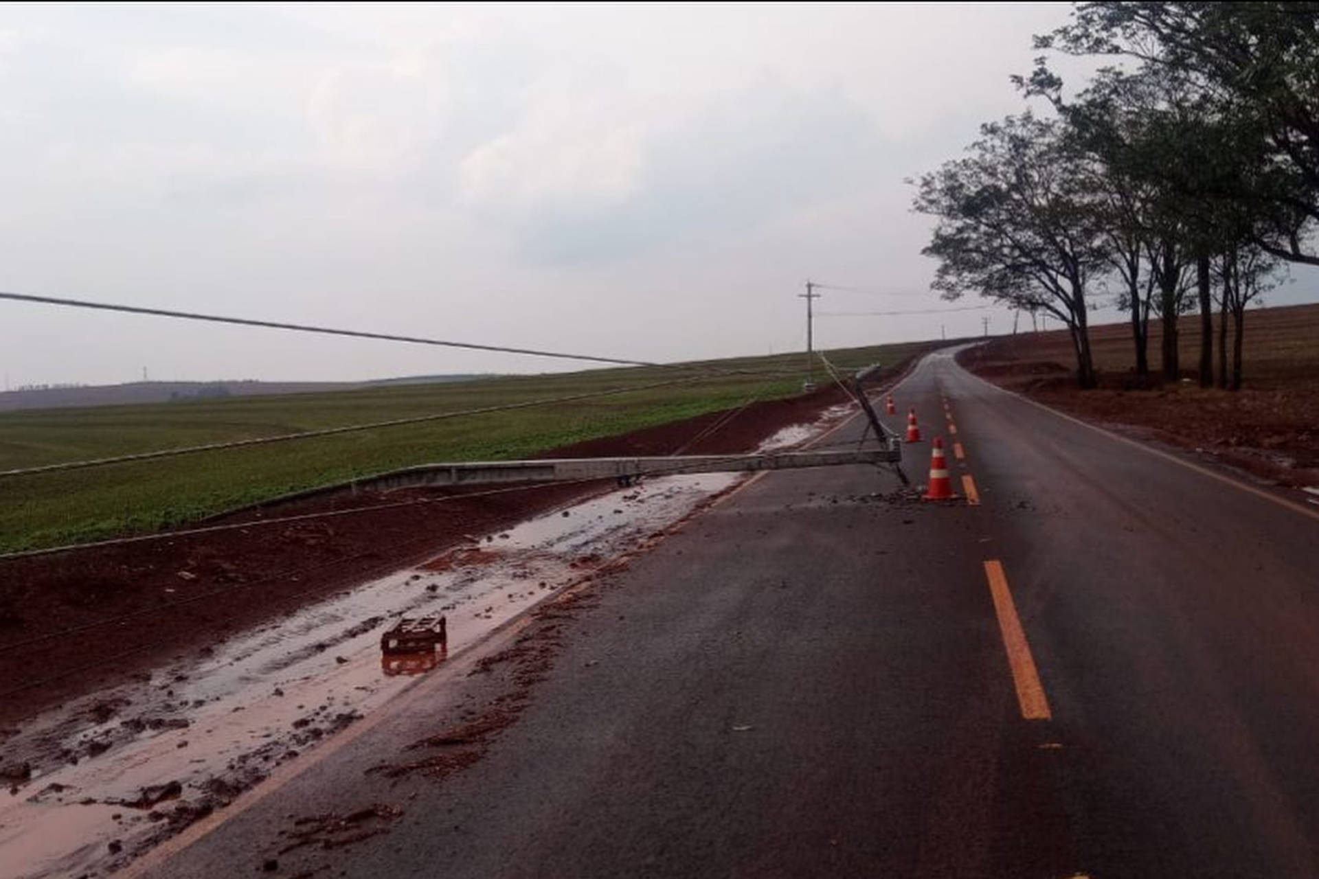  Temporal volta a causar estragos na rede elétrica do Paraná; 435 mil unidades consumidoras ficaram sem energia