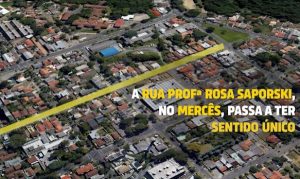 Rua do bairro Mercês passa a ter sentido único na próxima semana