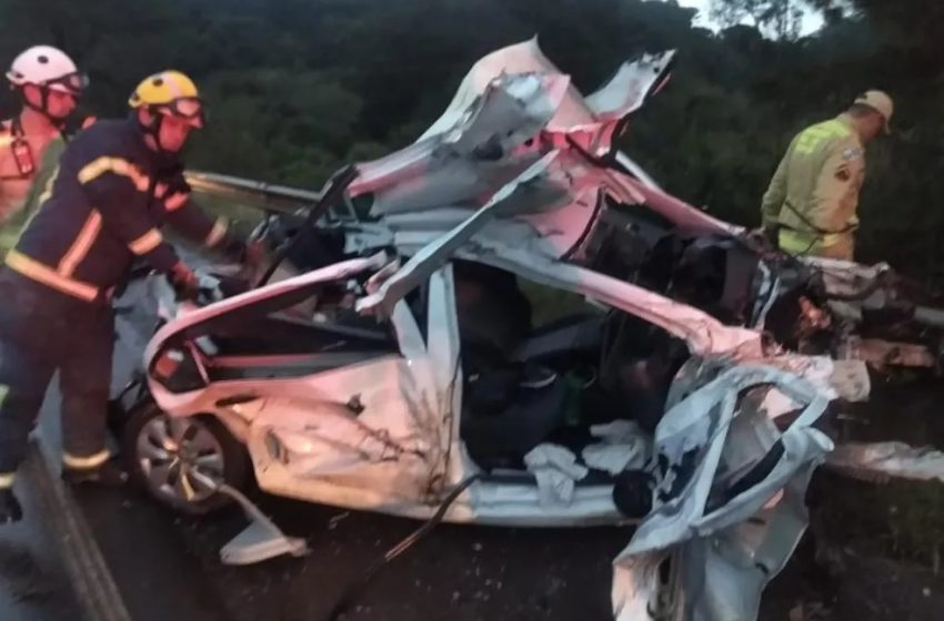  Idosa morre em acidente na PR-170, em Guarapuava