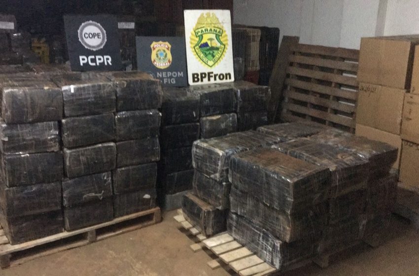  PF apreende 1,7 tonelada de maconha em porto no Paraná