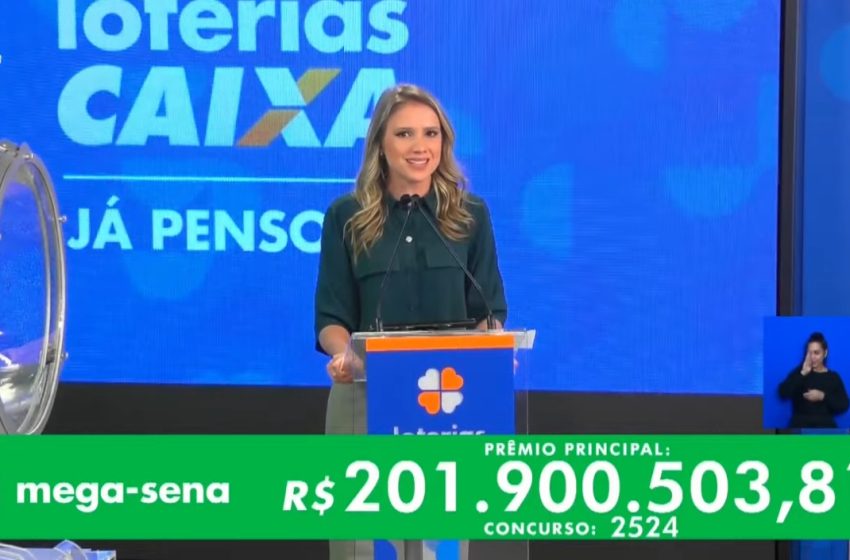  R$ 200 milhões: Mega-Sena sorteia maior prêmio do ano