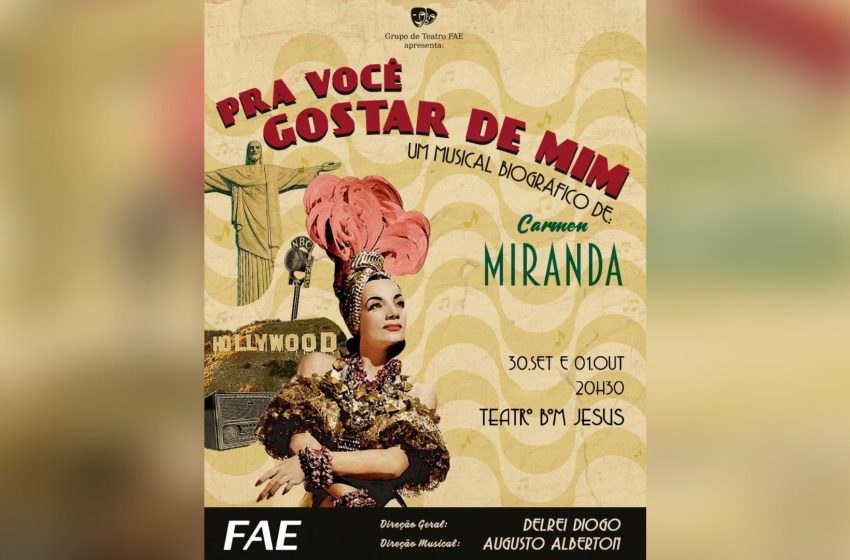  Musical biográfico faz homenagem para Carmen Miranda