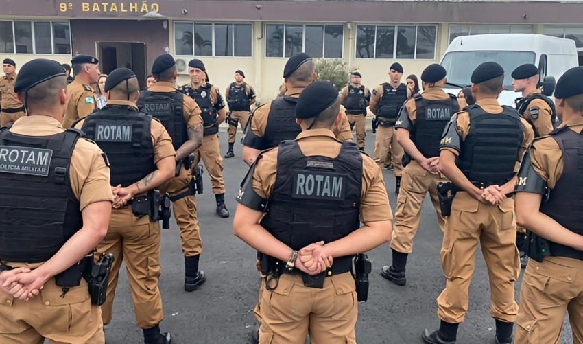  Seis policiais da Rotam são presos em Guaratuba