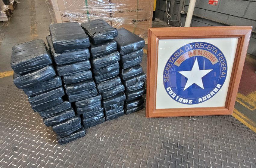  52 kg de cocaína são apreendidos no Porto de Paranaguá