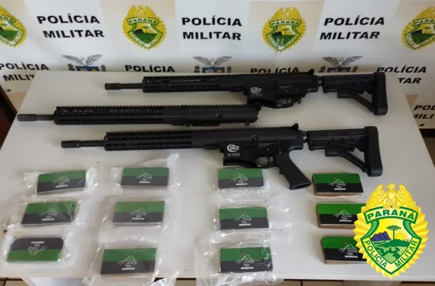  Polícia Militar apreende três fuzis no Sudoeste do Estado