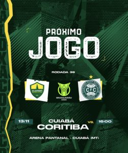 Coritiba tem desfalques no último jogo do Brasileirão