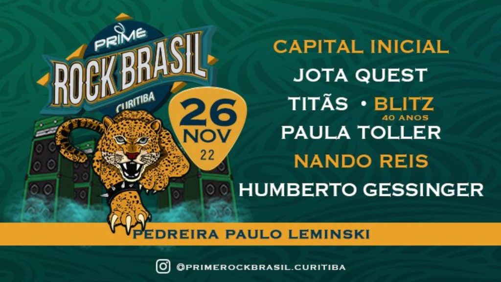 Prime Rock Brasil acontece neste sábado (26)