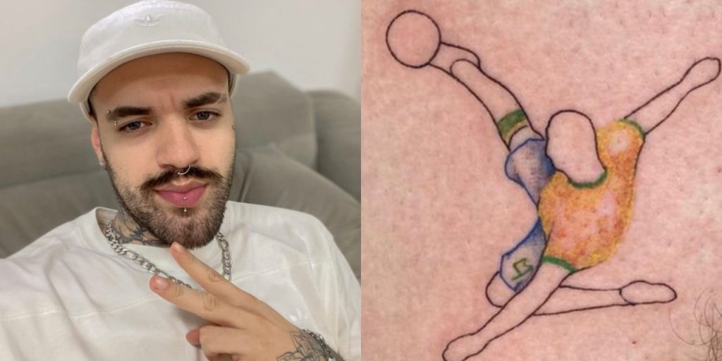 Tatuador curitibano tatua gol do atacante Richarlison e viraliza