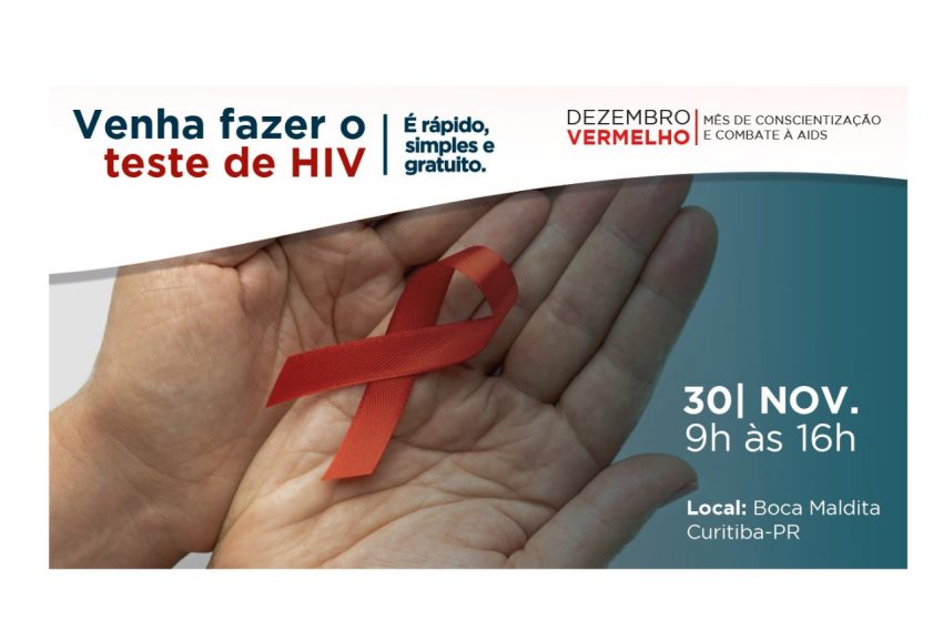 Saúde promove ação nesta quarta com testagem para detectar HIV