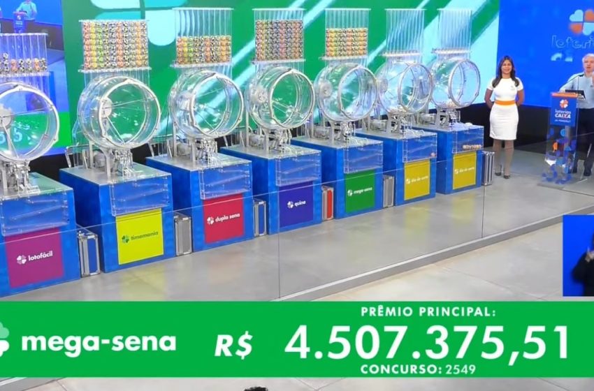  Números do Concurso 2549 da Mega-Sena