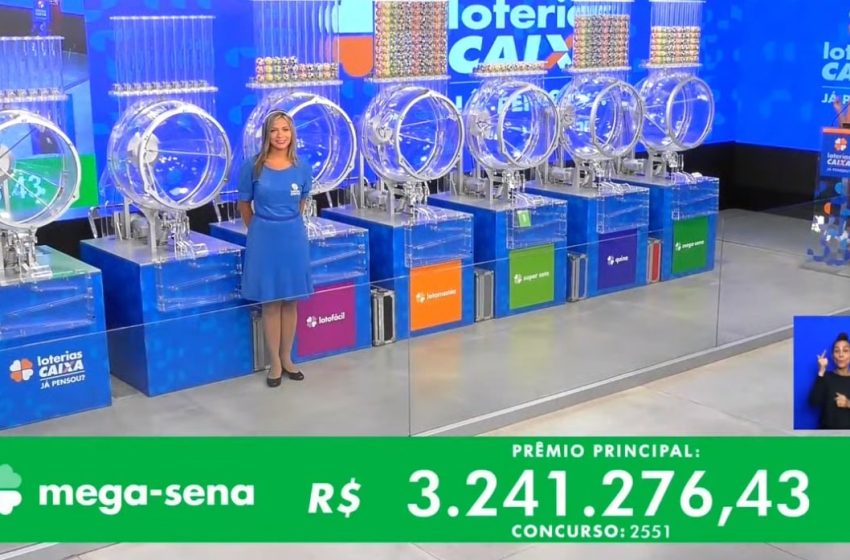  Números do Concurso 2551 da Mega-Sena