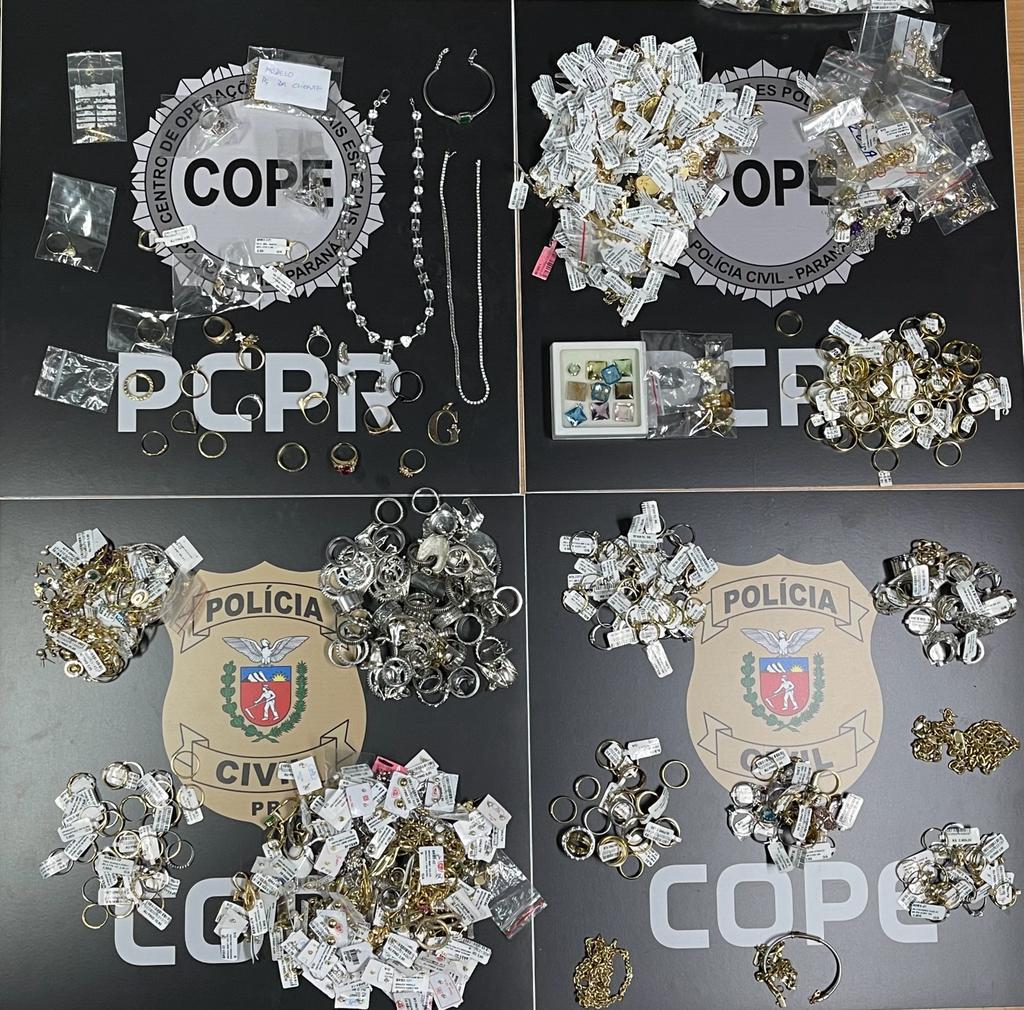 Polícia cumpre ordens judiciais contra suspeitos de furtar joalheria