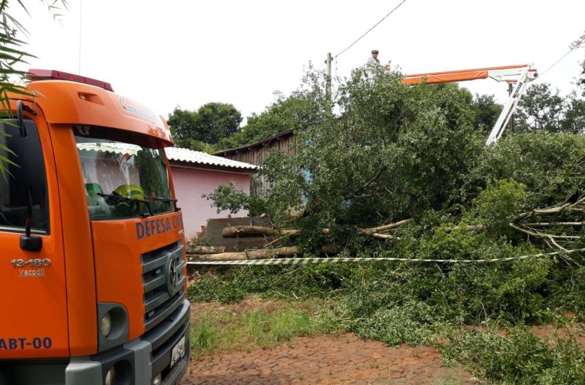  Temporal deixa estragos no Oeste do Paraná