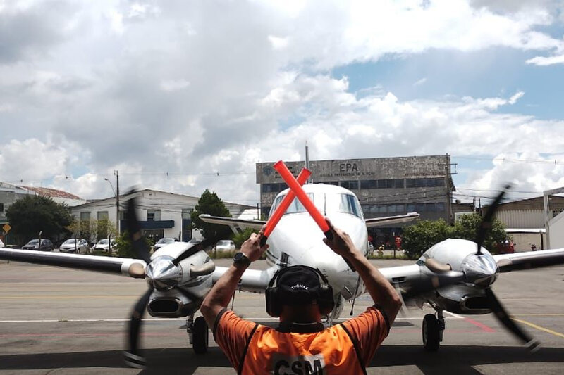  Avião do Paraná busca órgão para transplante em Joaçaba (SC)