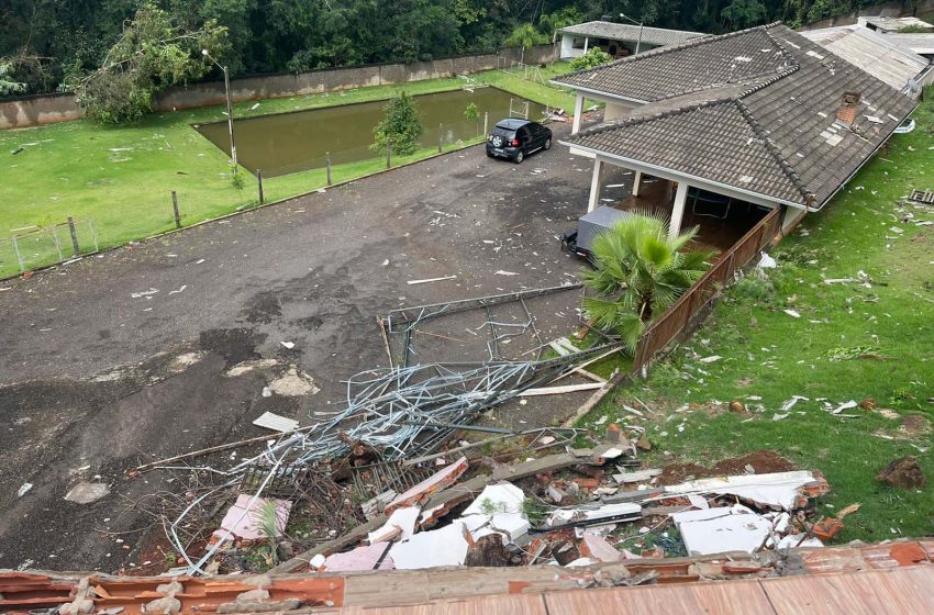  Sete municípios são atingidos por temporais no Paraná