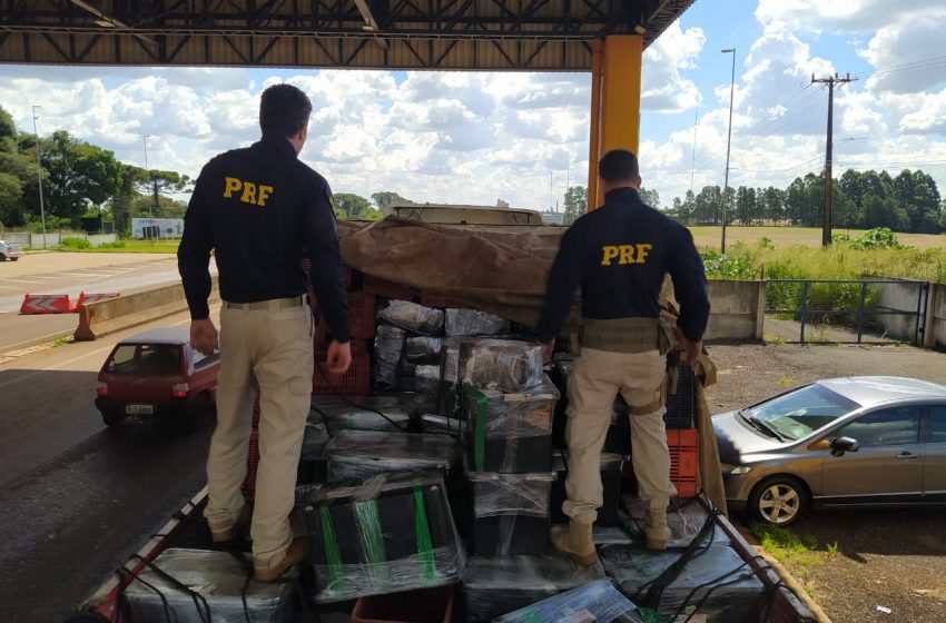  Polícia encontra 4 toneladas de maconha em caminhão no PR