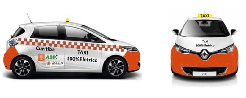  Curitiba fará teste com táxis elétricos