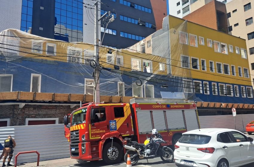  Homem morre após parede desabar em obra no Centro