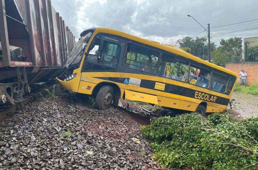  Ônibus atingido por trem estava sem autorização para circular