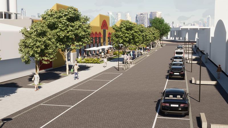  Entorno do Mercado Municipal recebe novas calçadas e ciclovias