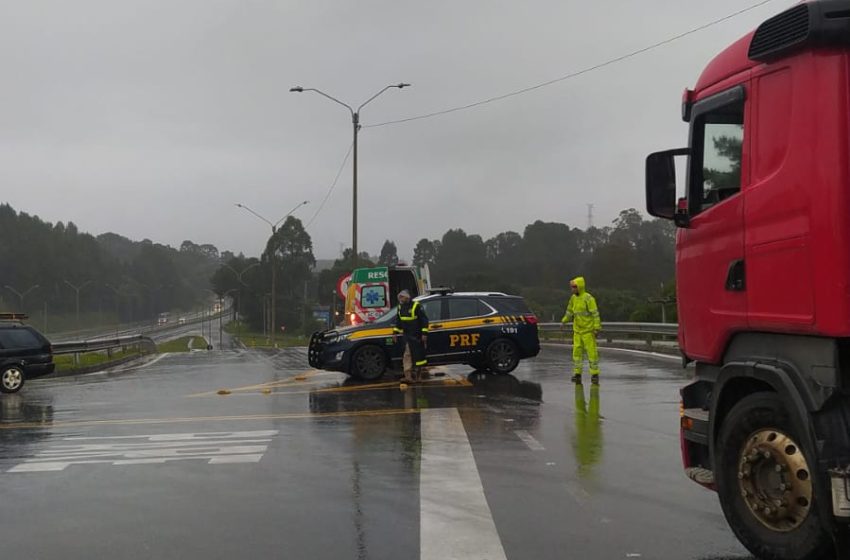  Mau tempo pode prorrogar interdição da BR-376