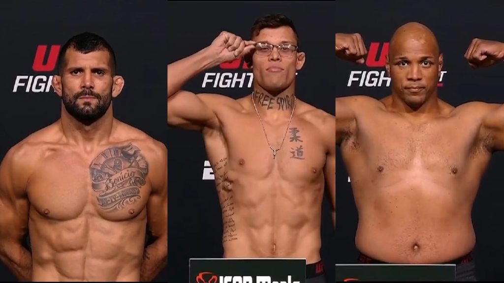 Três brasileiros lutam pelo card principal do UFC Vegas 72