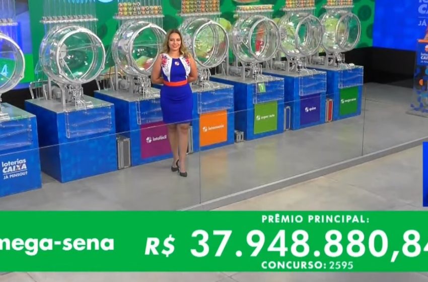  Mega-Sena: Veja os números sorteados no Concurso 2595