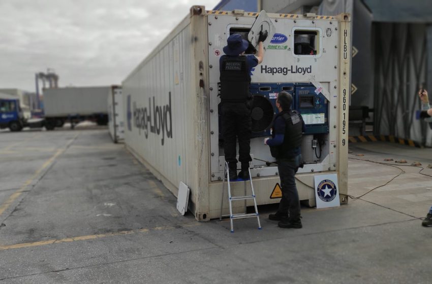  Receita apreende 32 kg de cocaína no Porto de Paranaguá